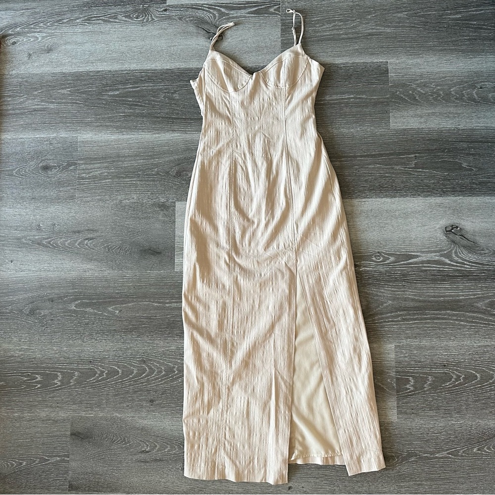Zara Midi Corset Slit Dress